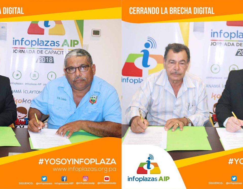 firma de convenios para nuevas Infoplazaas